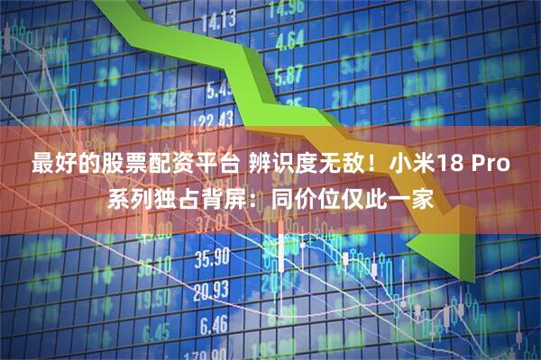 最好的股票配资平台 辨识度无敌！小米18 Pro系列独占背屏：同价位仅此一家